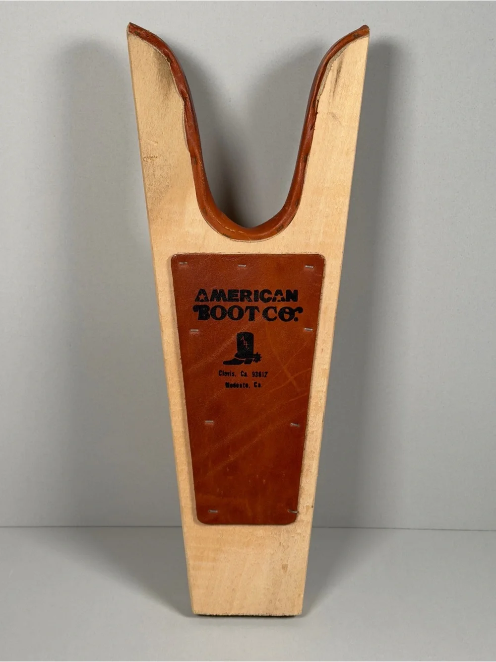 Vintage American Boot Co Wooden Boot Jack Leather Cowboy Boot Remover Puller